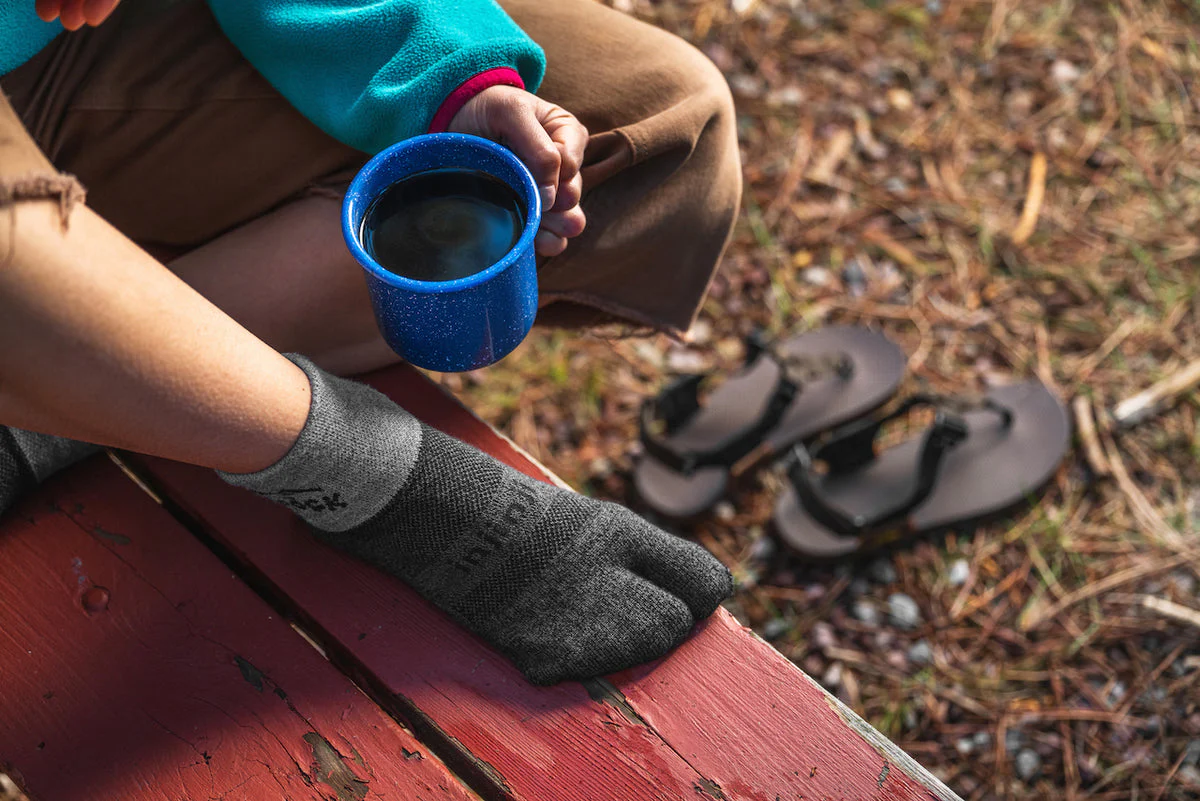 Bedrock X Injinji Performance Split-Toe Socks - Mini Crew - Image 6