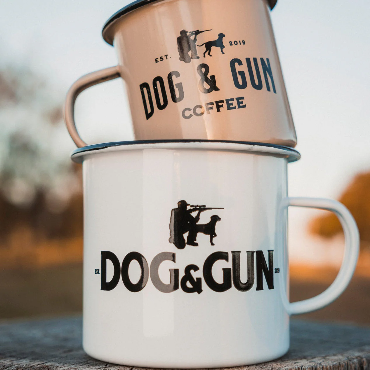 Dog and Gun Big Dog Enamel Mug - Image 3