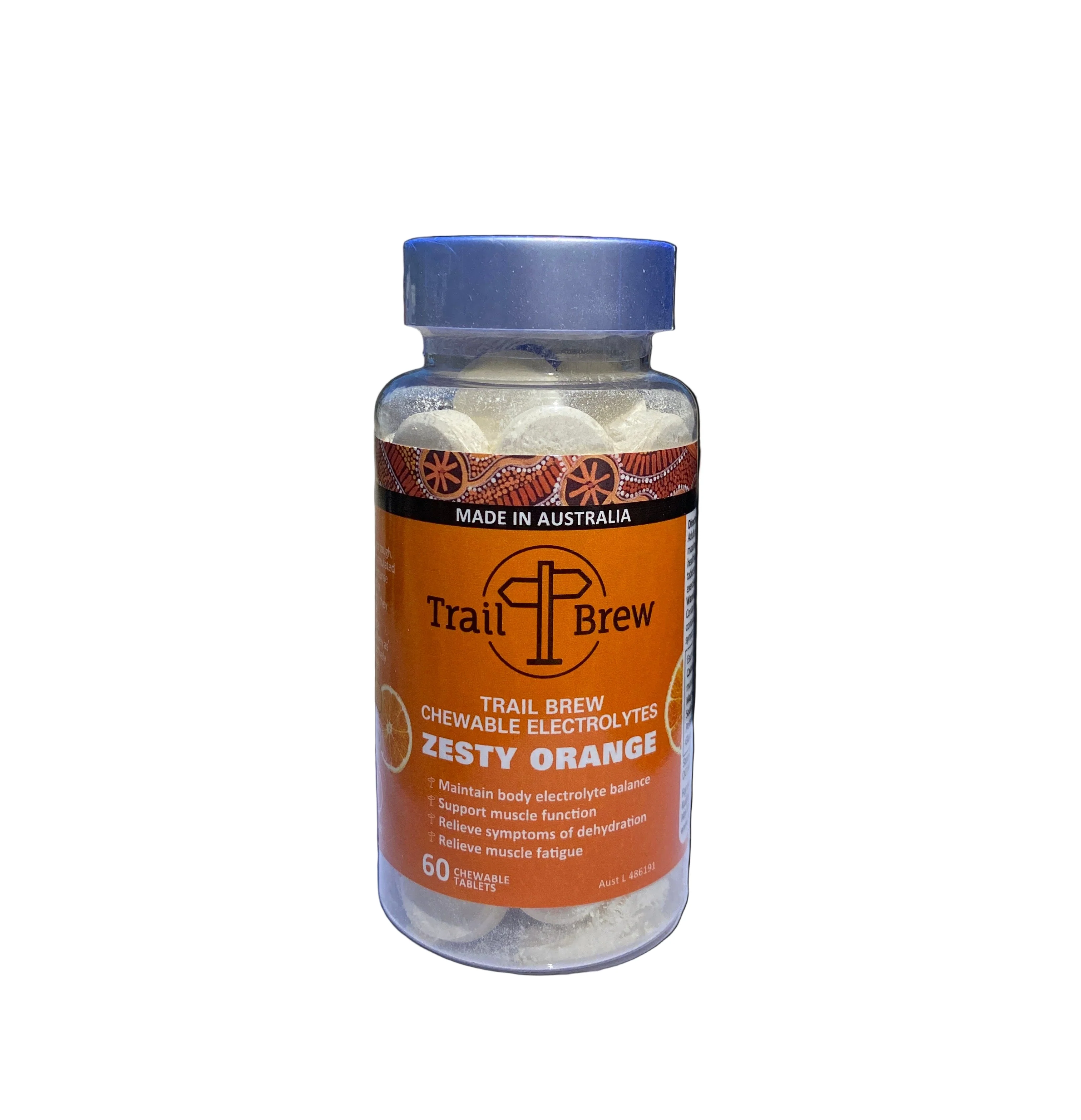 Trail Brew Chewable Electrolyte Tablets - Zesty Orange - Image 2