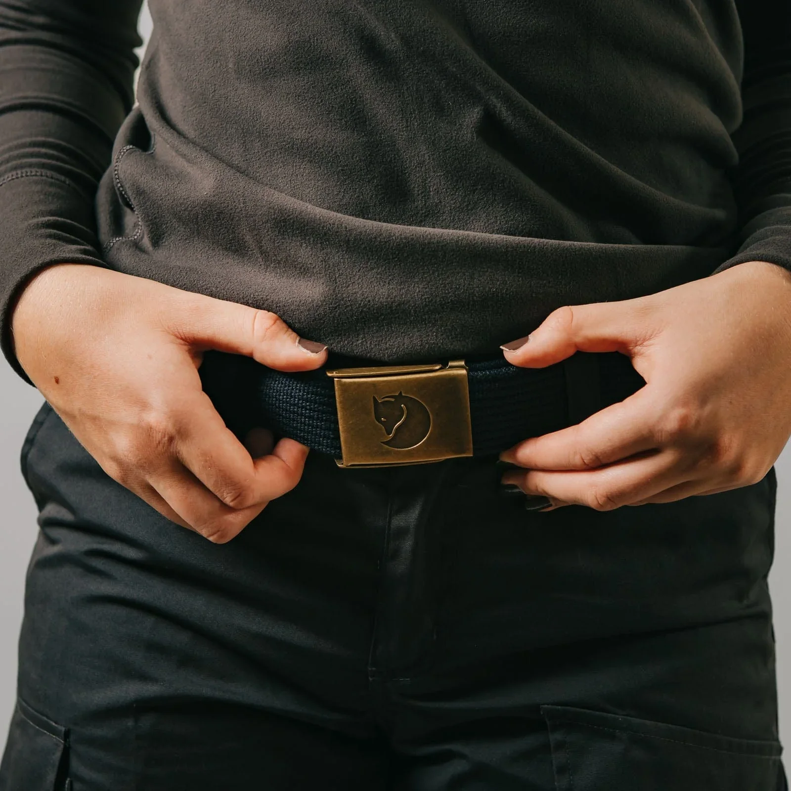 FjÀllrÀven Canvas Brass Belt 4cm - Image 4