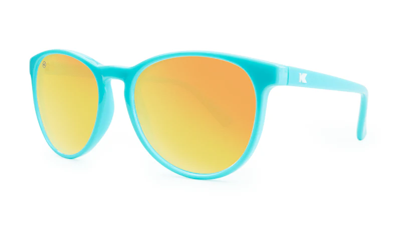Knockaround Sunglasses Mai Tais - Glossy Turquoise / Sunset - Image 3
