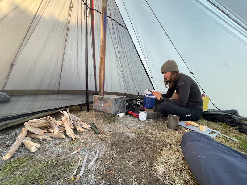 PAST Outdoors Originals UL6T Tipi Half Liner Mesh Nest - Image 3