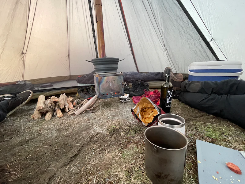 PAST Outdoors Originals UL6T Tipi Half Liner Mesh Nest - Image 4
