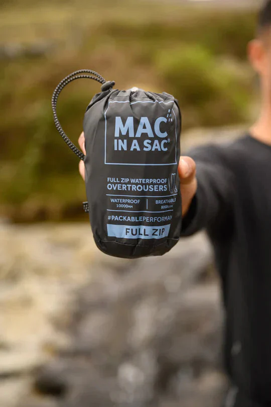 Mac in a Sac Overpants Full Zip Packable Overpants - Black - Image 6