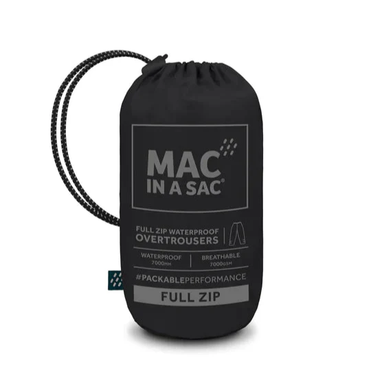 Mac in a Sac Overpants Full Zip Packable Overpants - Black - Image 8