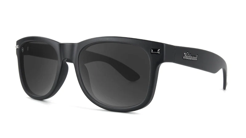 Knockaround Sunglasses Fort Knocks - Matte Black on Black / Smoke - Image 3