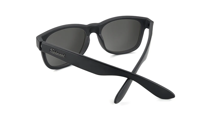 Knockaround Sunglasses Fort Knocks - Matte Black on Black / Smoke - Image 4
