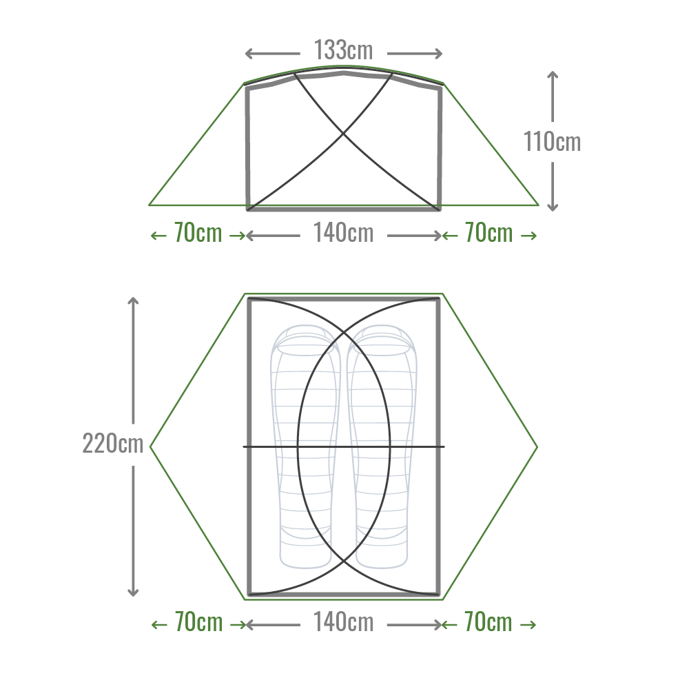 Mont Dragonfly 2 Person Four Season Tent - Image 13
