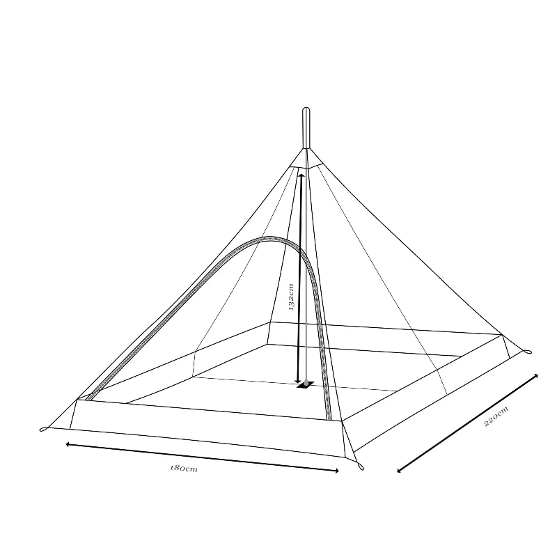 Mont Hypermid 2 Ultralight Pyramid Tent Mesh Inner Only - Image 6