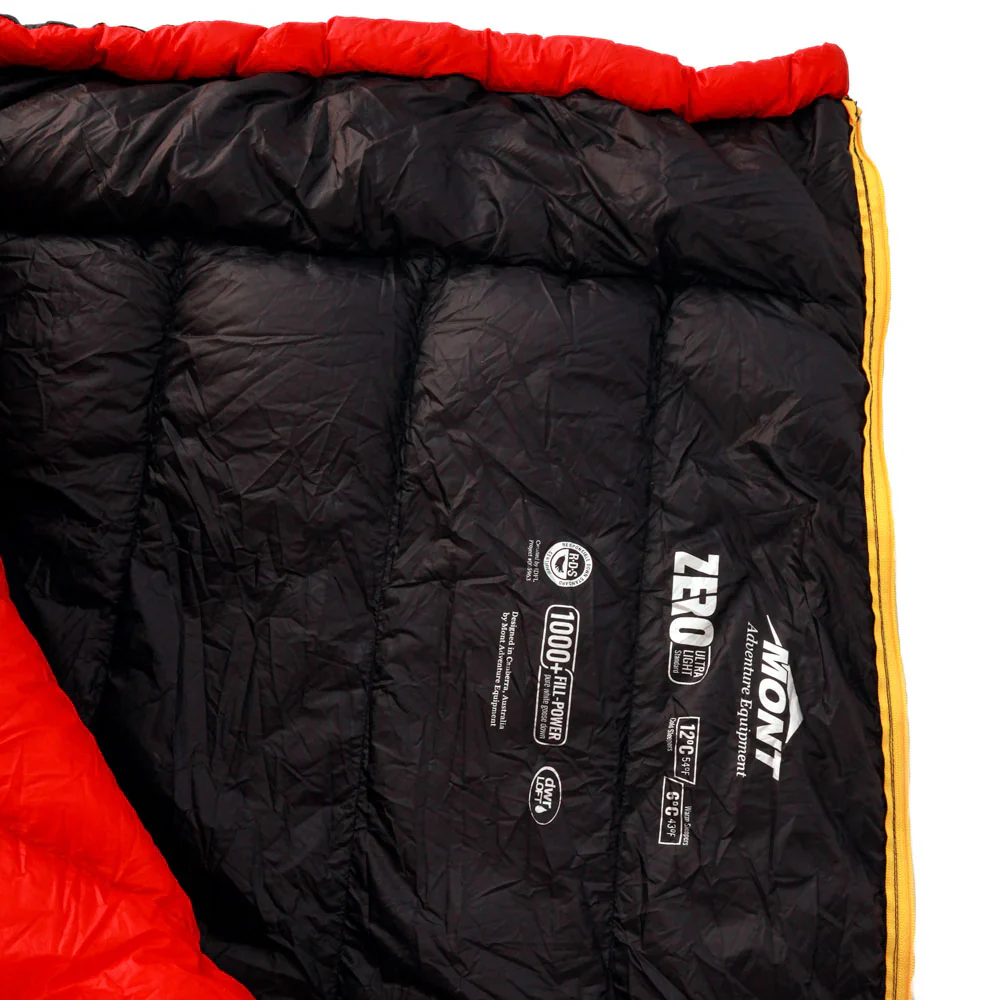 Mont Zero Ultralight 12°C to 6°C Down Sleeping Bag - Image 8