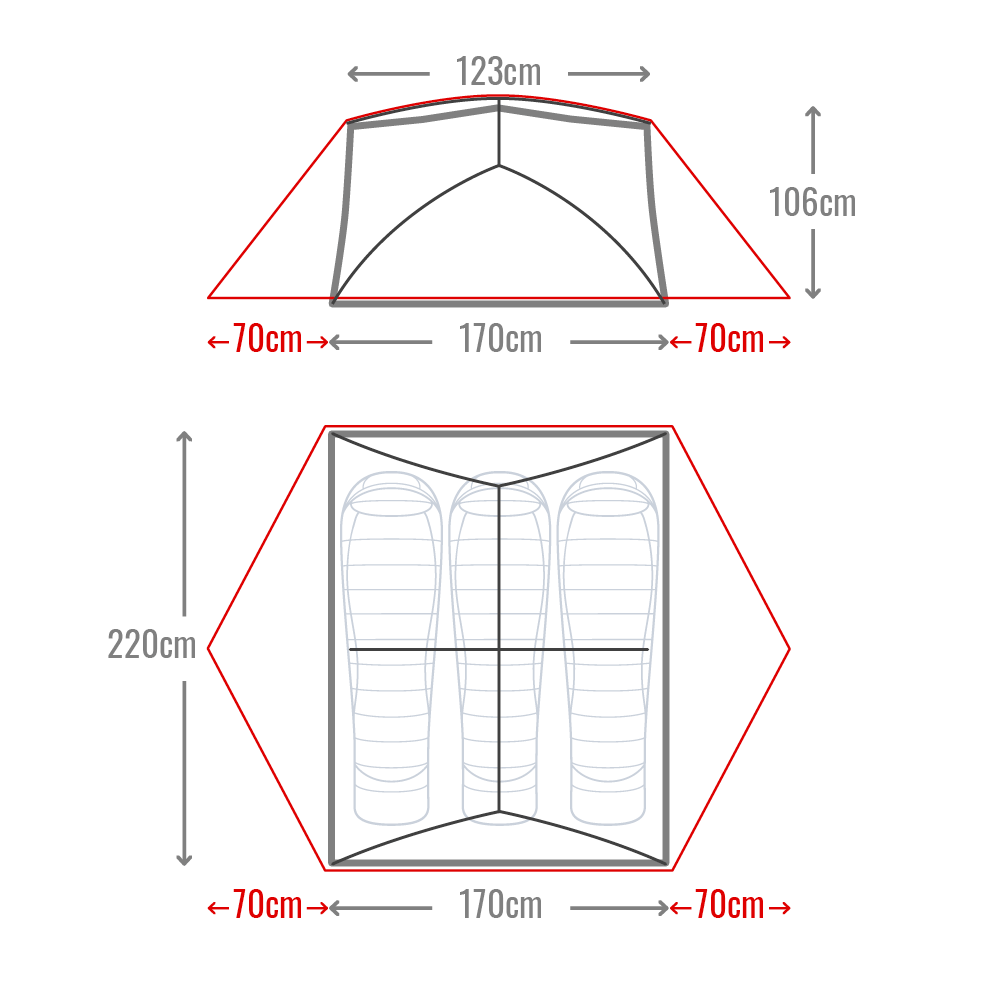 Mont Moondance EX 3 person Tent - Image 10