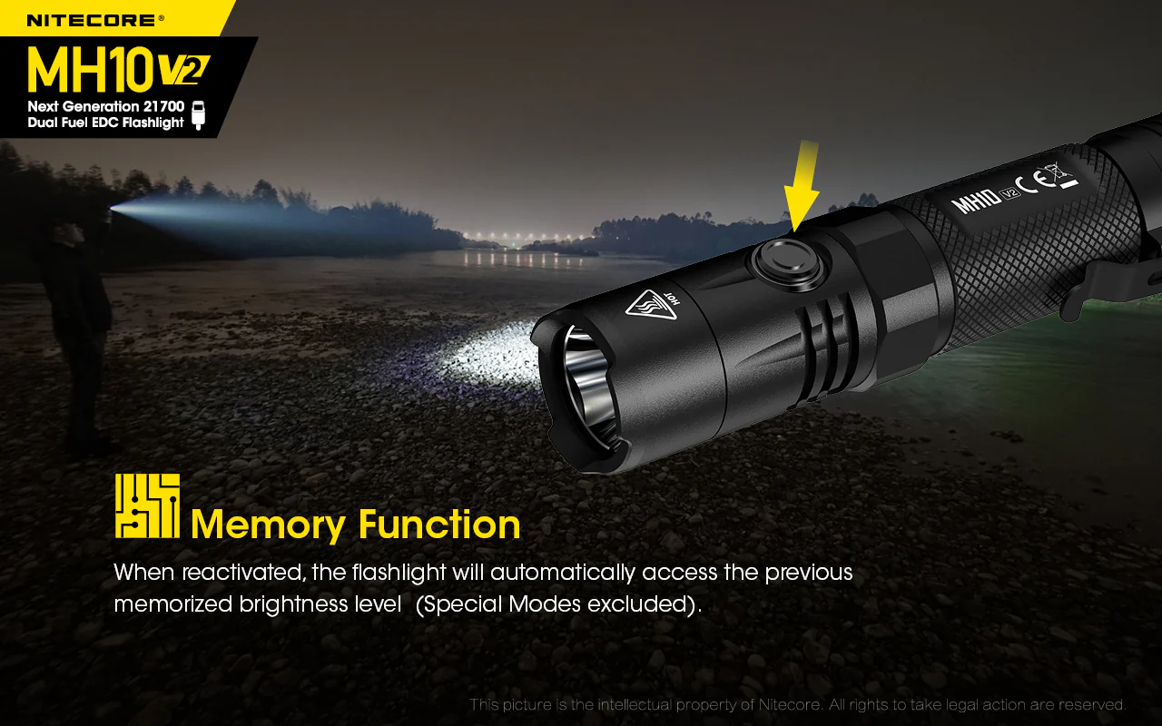 Nitecore MH10V2 EDC USB-C Rechargeable Torch - Image 11