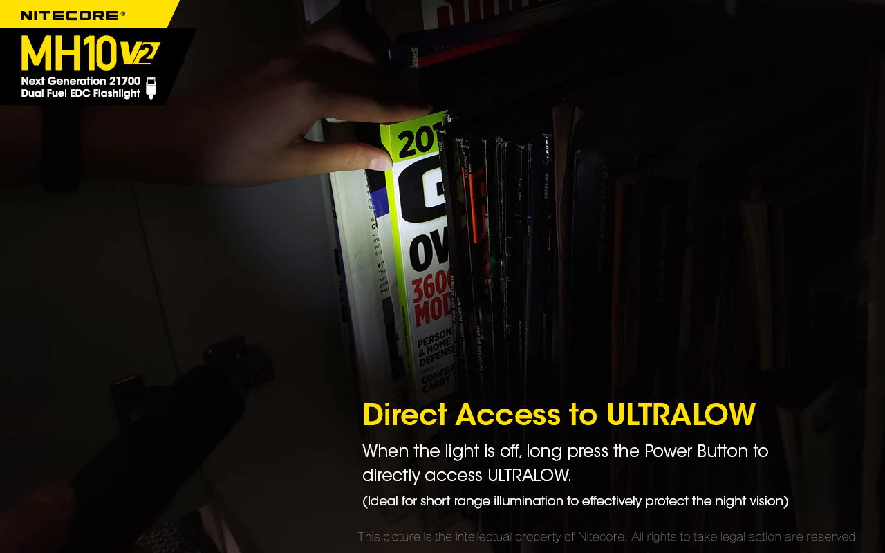 Nitecore MH10V2 EDC USB-C Rechargeable Torch - Image 12