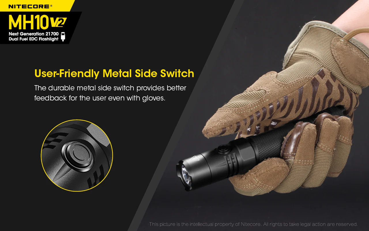 Nitecore MH10V2 EDC USB-C Rechargeable Torch - Image 14