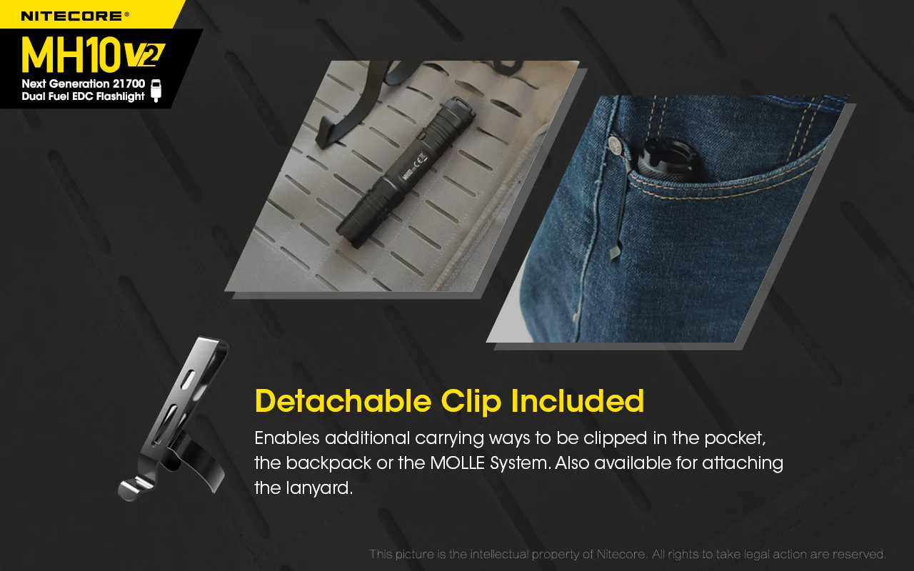 Nitecore MH10V2 EDC USB-C Rechargeable Torch - Image 16