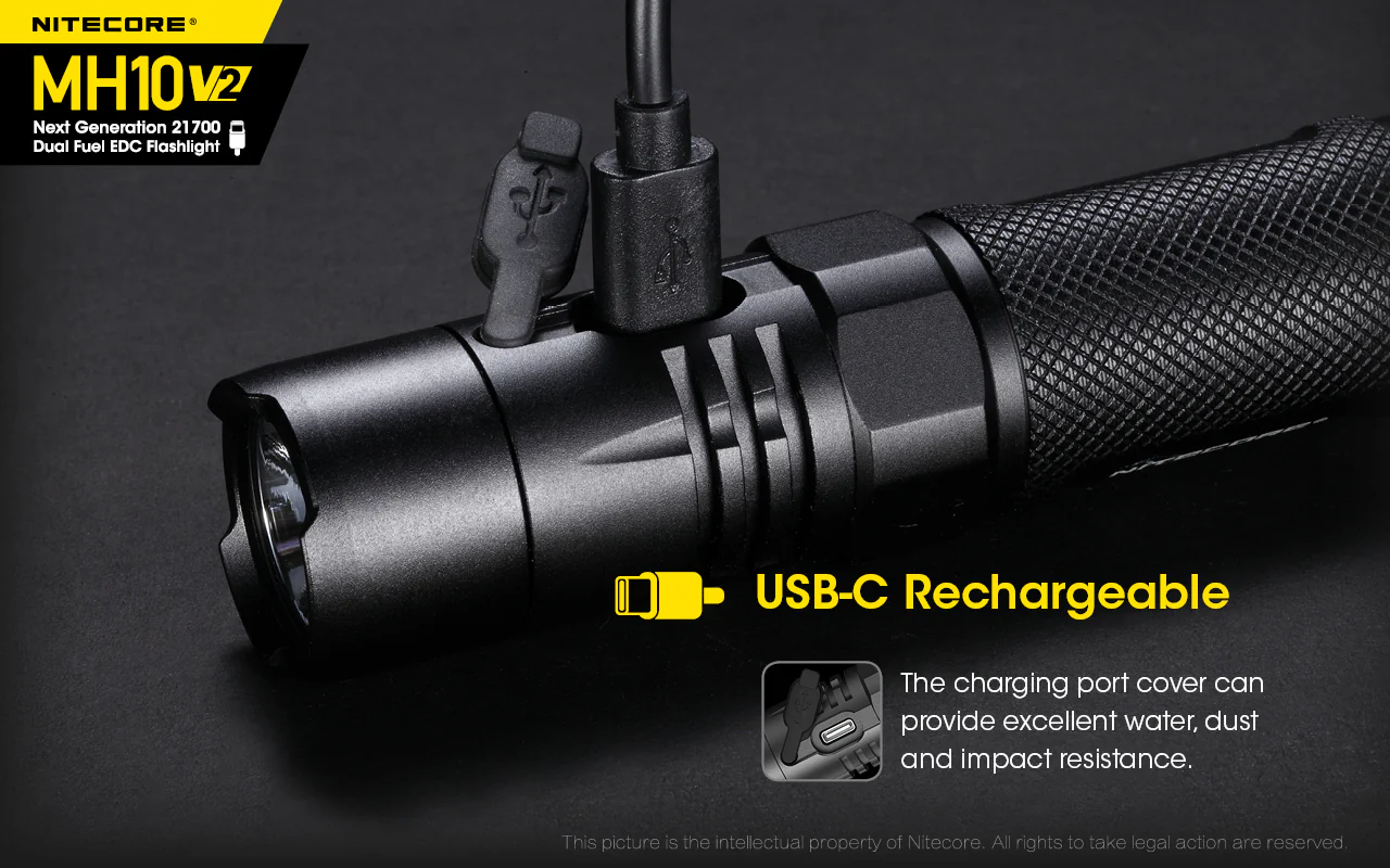 Nitecore MH10V2 EDC USB-C Rechargeable Torch - Image 22