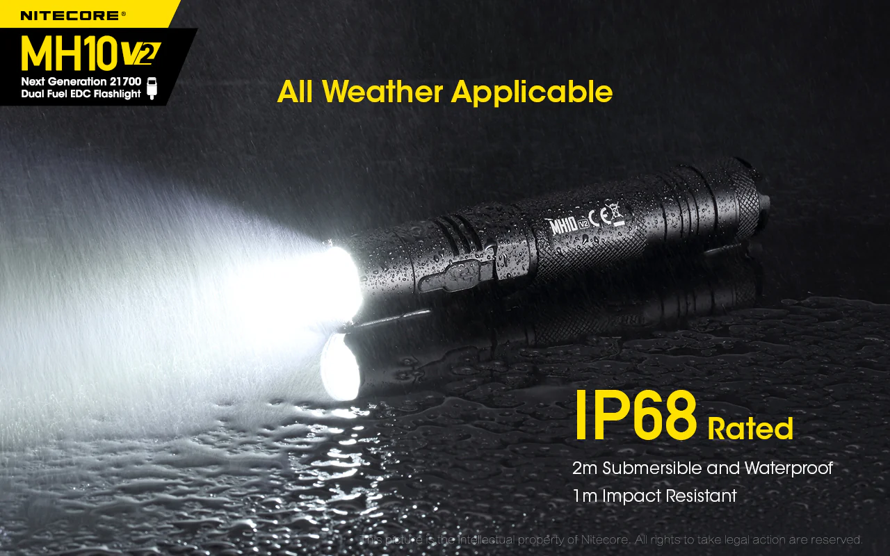 Nitecore MH10V2 EDC USB-C Rechargeable Torch - Image 7