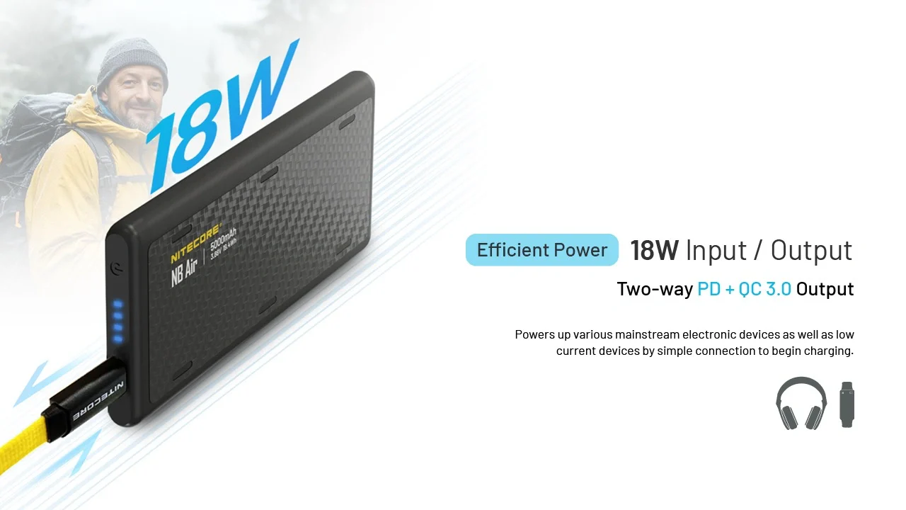 Nitecore NB Air Ultra-Slim Portable Power Bank – 5,000mAh - Image 10