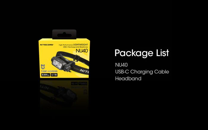 Nitecore NU40 Compact Lightweight Headlamp 1000 Lumens - Image 20