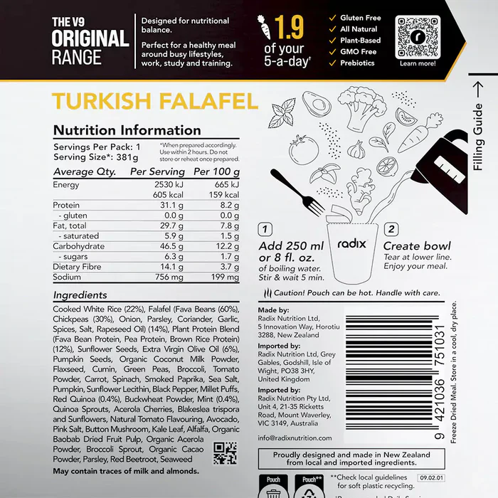 Radix Nutrition Original Meals V9 600 Kcal - Image 11