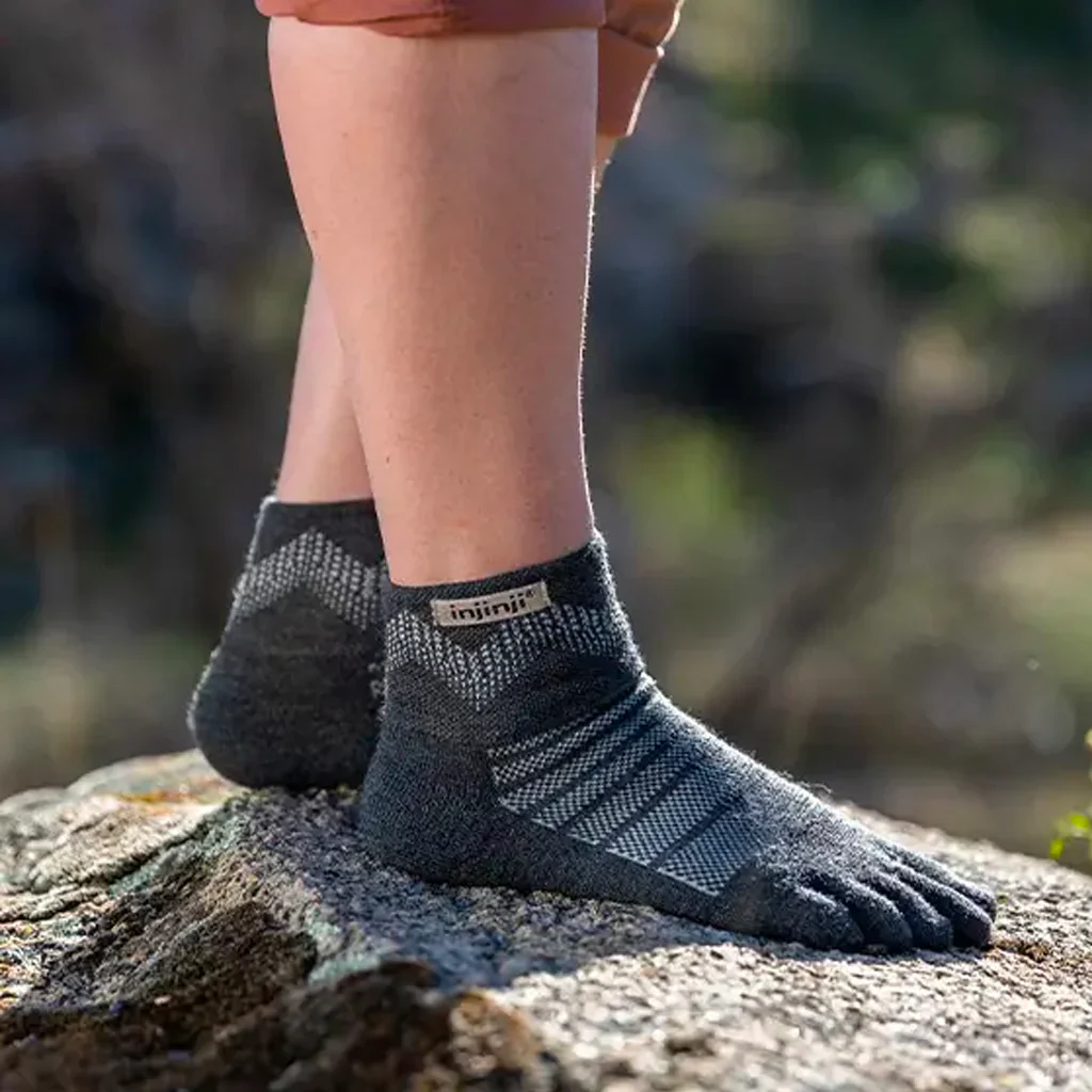 Injinji Outdoor Midweight Mini-Crew Wool Toe Socks - Image 2
