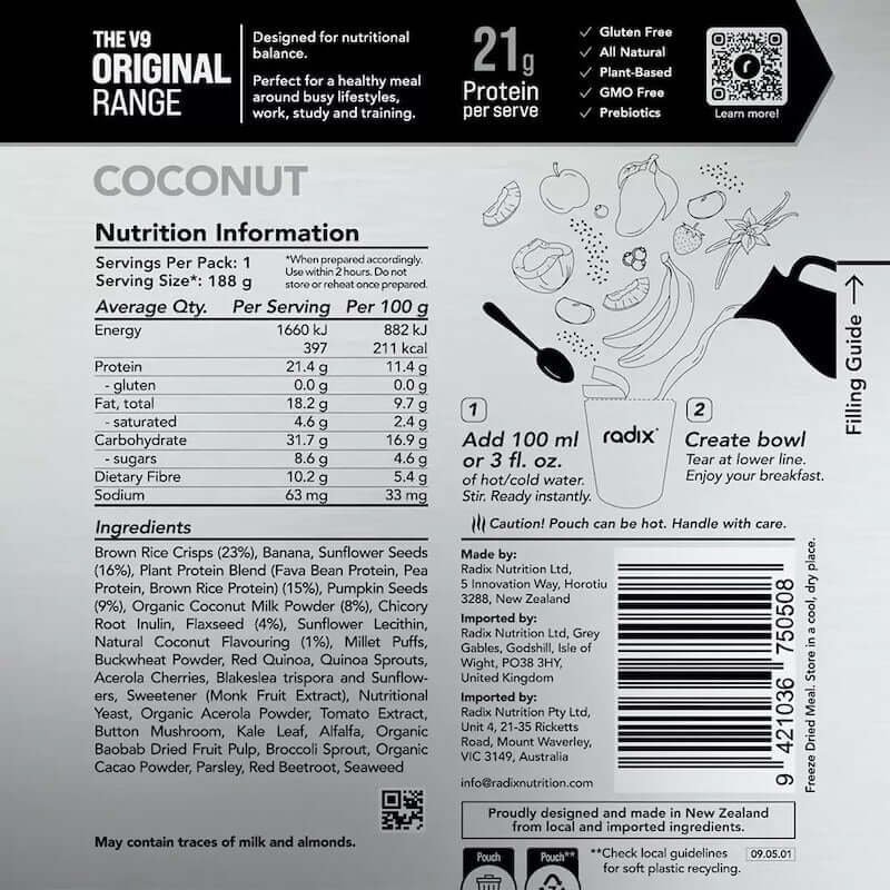 Radix Nutrition Original Breakfast v9 400 Kcal - Image 10