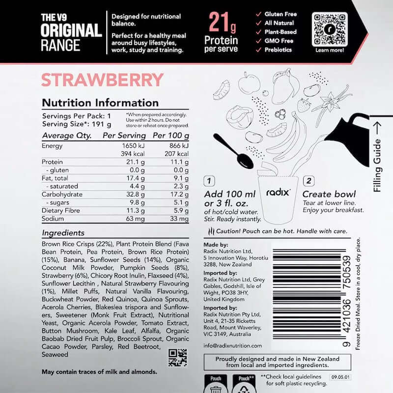 Radix Nutrition Original Breakfast v9 400 Kcal - Image 12