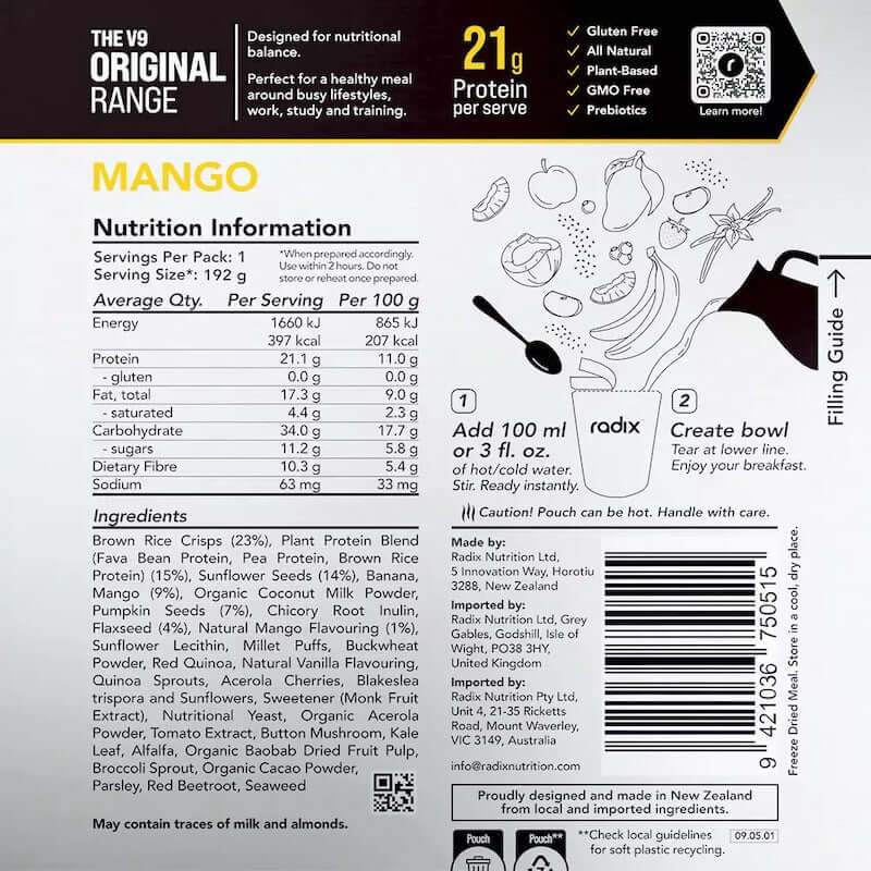 Radix Nutrition Original Breakfast v9 400 Kcal - Image 8