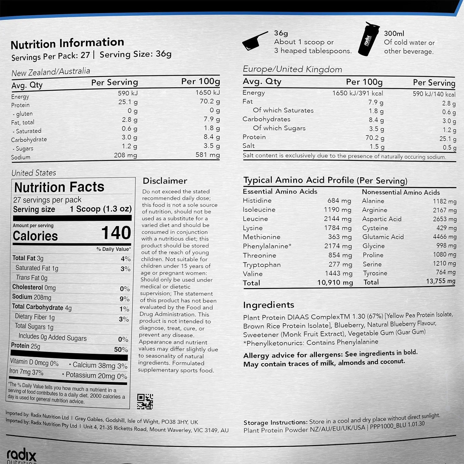Radix Nutrition Protein Powder DIAAS 1.30 - Image 13