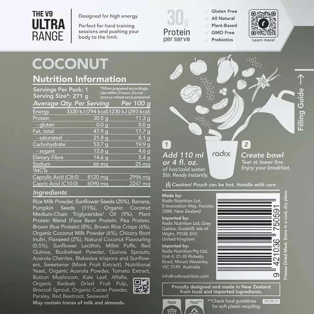 Radix Nutrition ULTRA v9 Breakfast 800 Kcal - Image 12