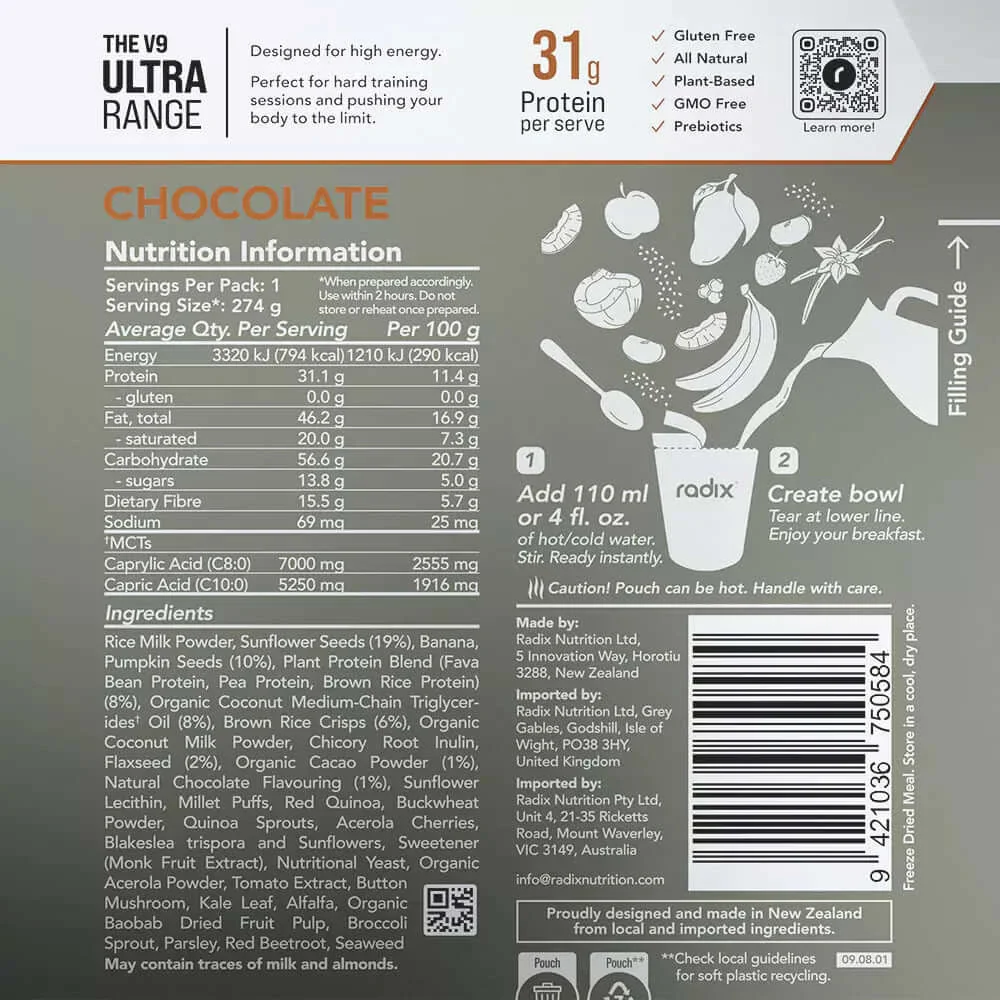 Radix Nutrition ULTRA v9 Breakfast 800 Kcal - Image 14