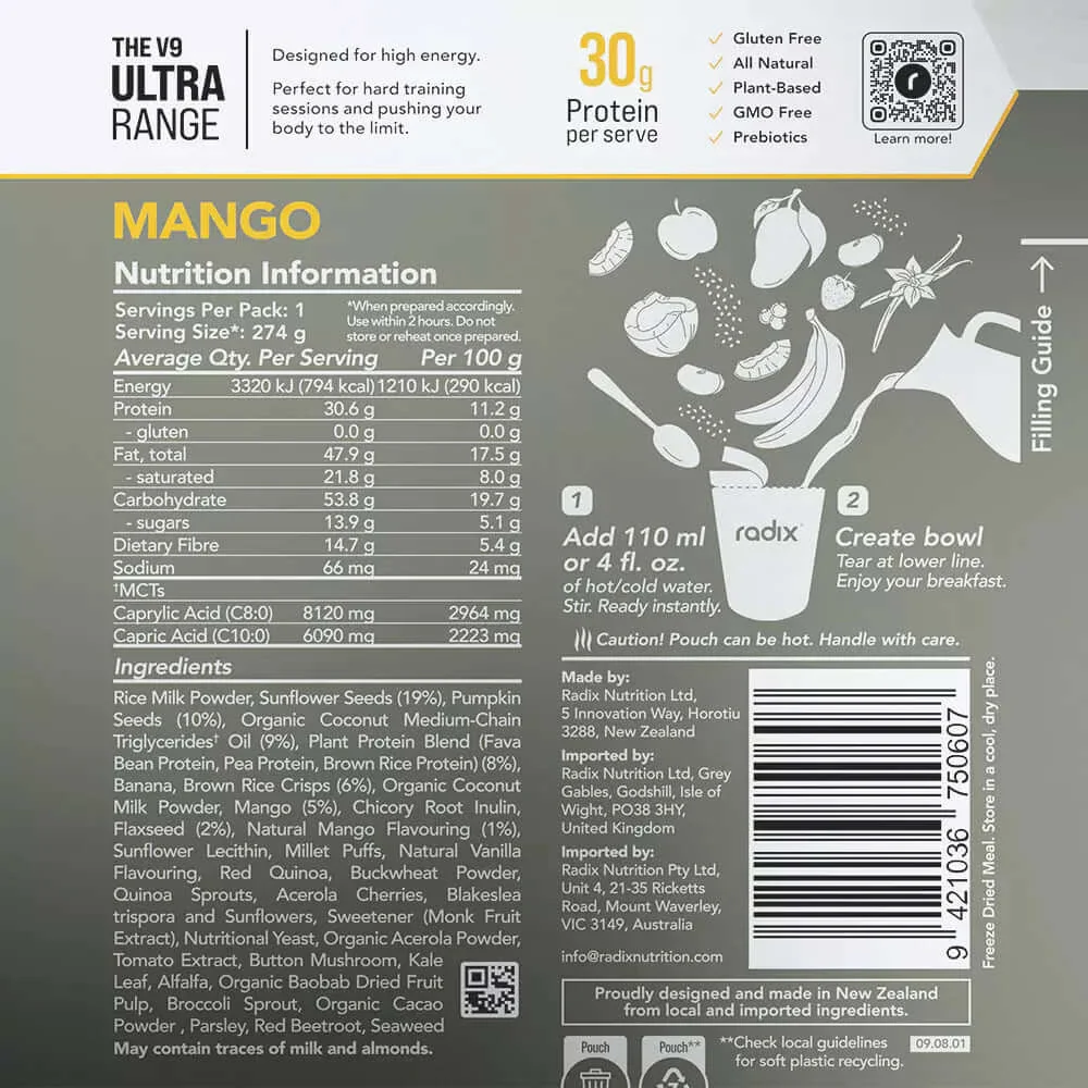 Radix Nutrition ULTRA v9 Breakfast 800 Kcal - Image 18