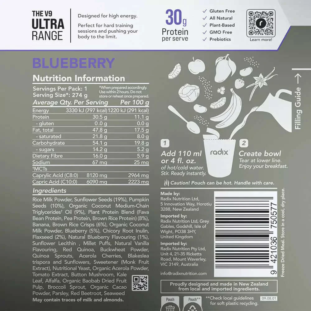 Radix Nutrition ULTRA v9 Breakfast 800 Kcal - Image 20