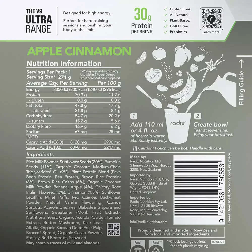 Radix Nutrition ULTRA v9 Breakfast 800 Kcal - Image 6