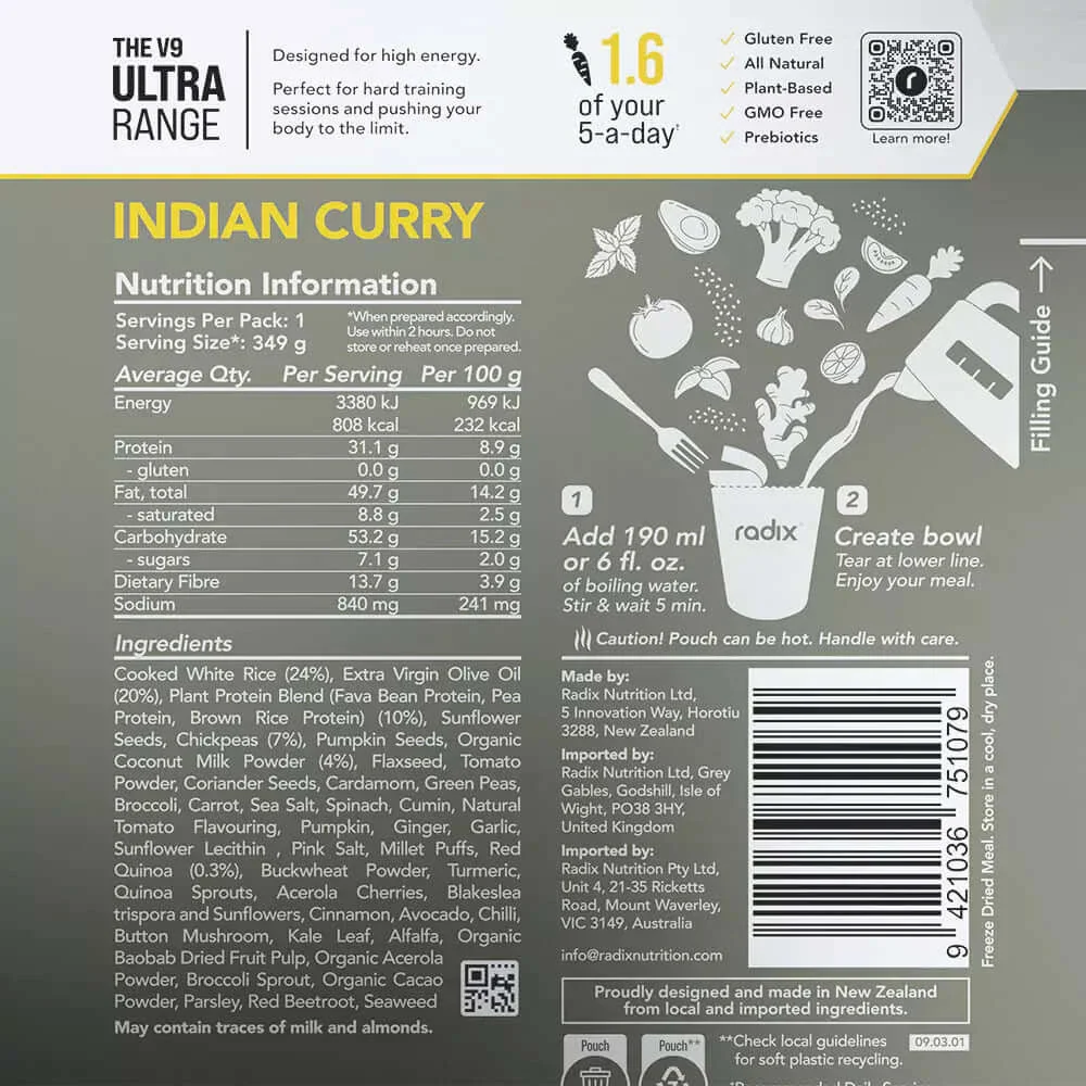 Radix Nutrition Ultra V9 Meals 800 Kcal - Image 12