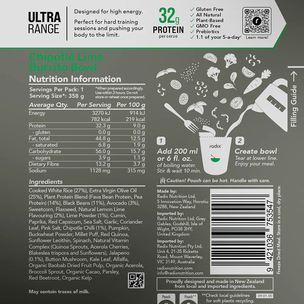 Radix Nutrition Ultra V9 Meals 800 Kcal - Image 16