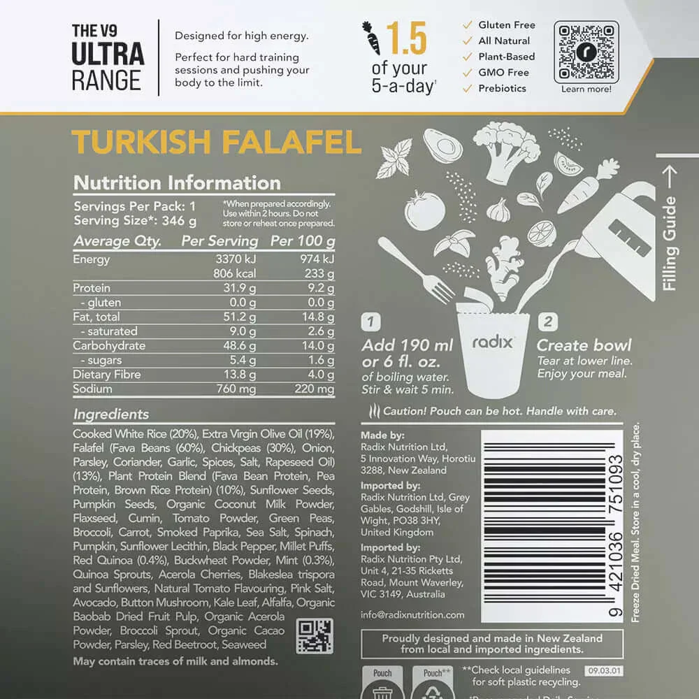 Radix Nutrition Ultra V9 Meals 800 Kcal - Image 4