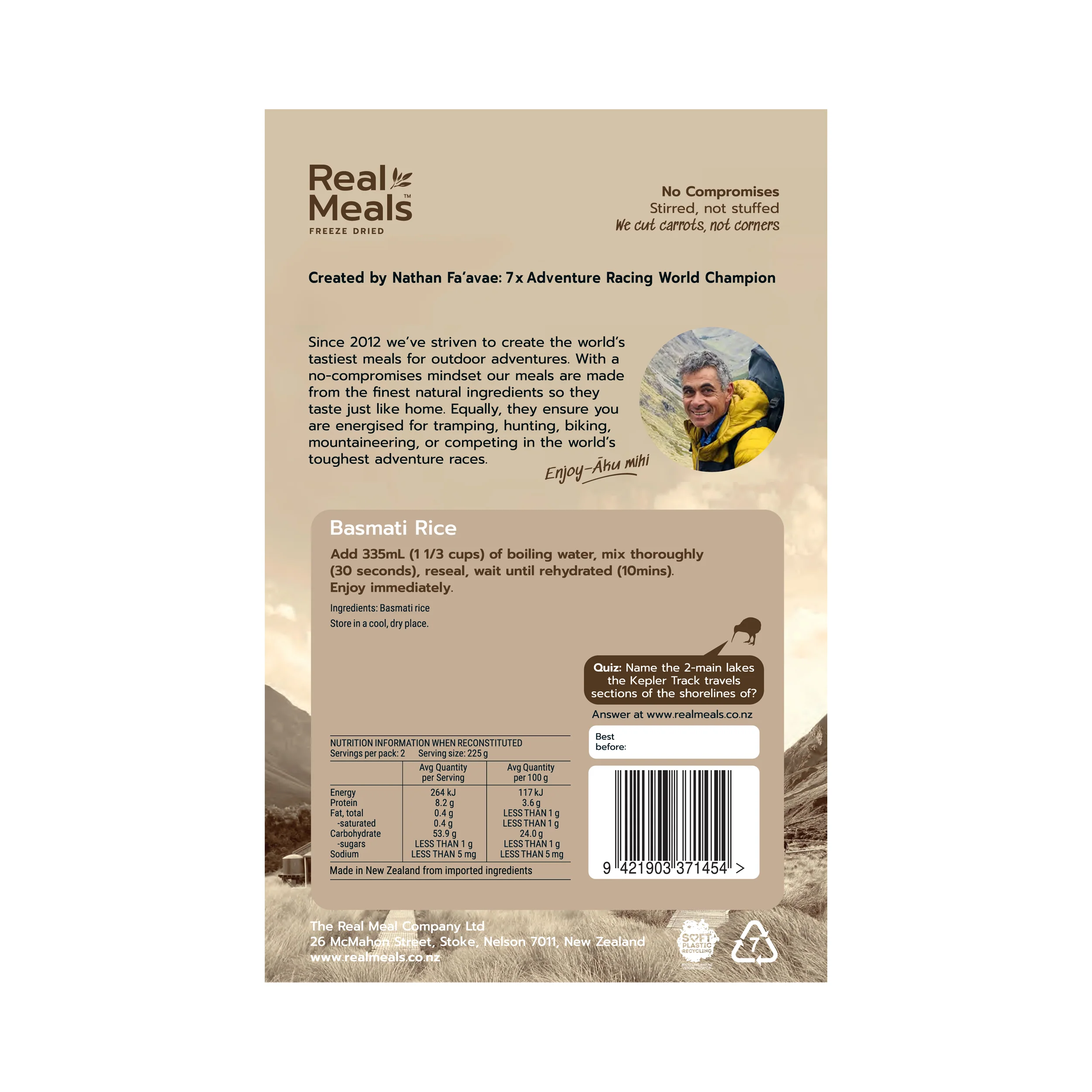 Real Meals Freeze Dried Basmati Rice - Image 2