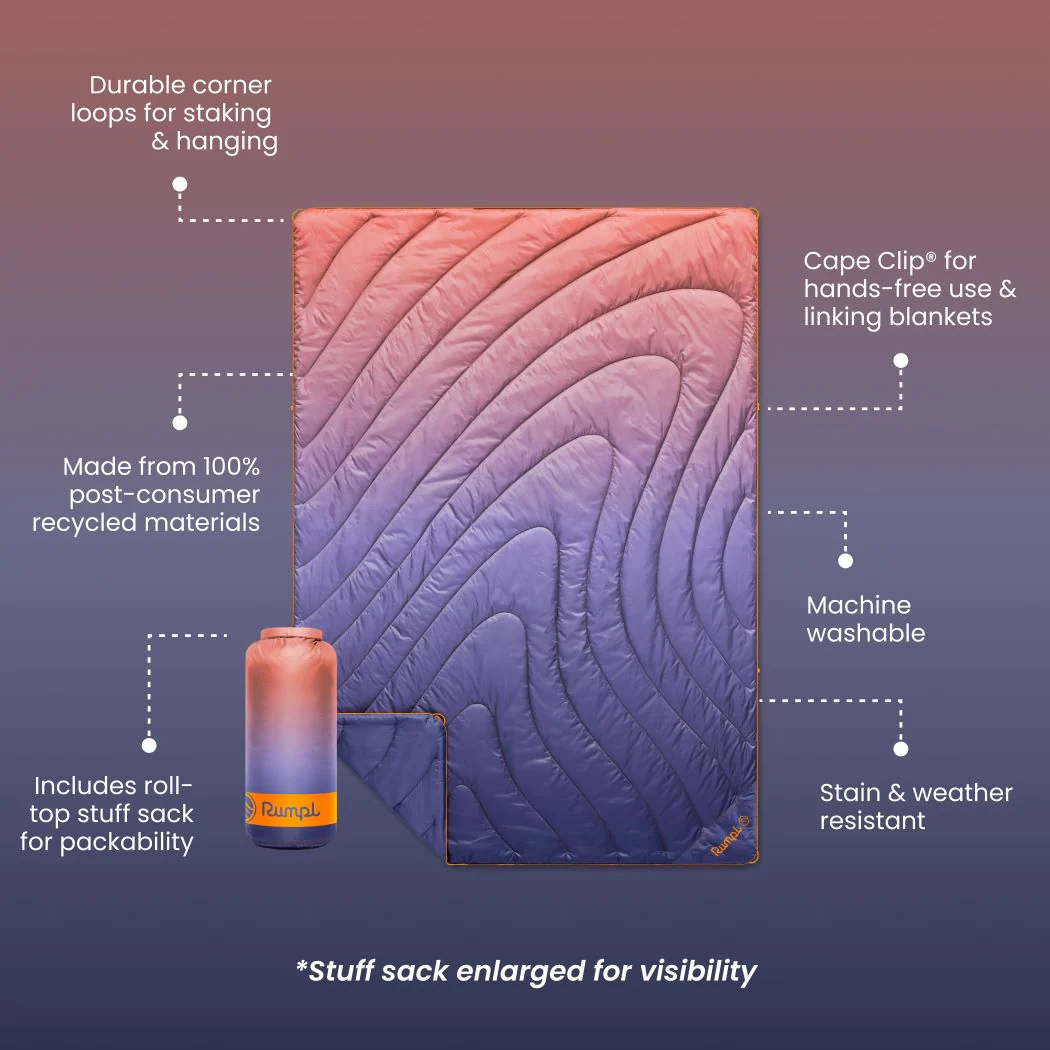 Rumpl Original Puffy Blanket - Dusk Fade - Image 8