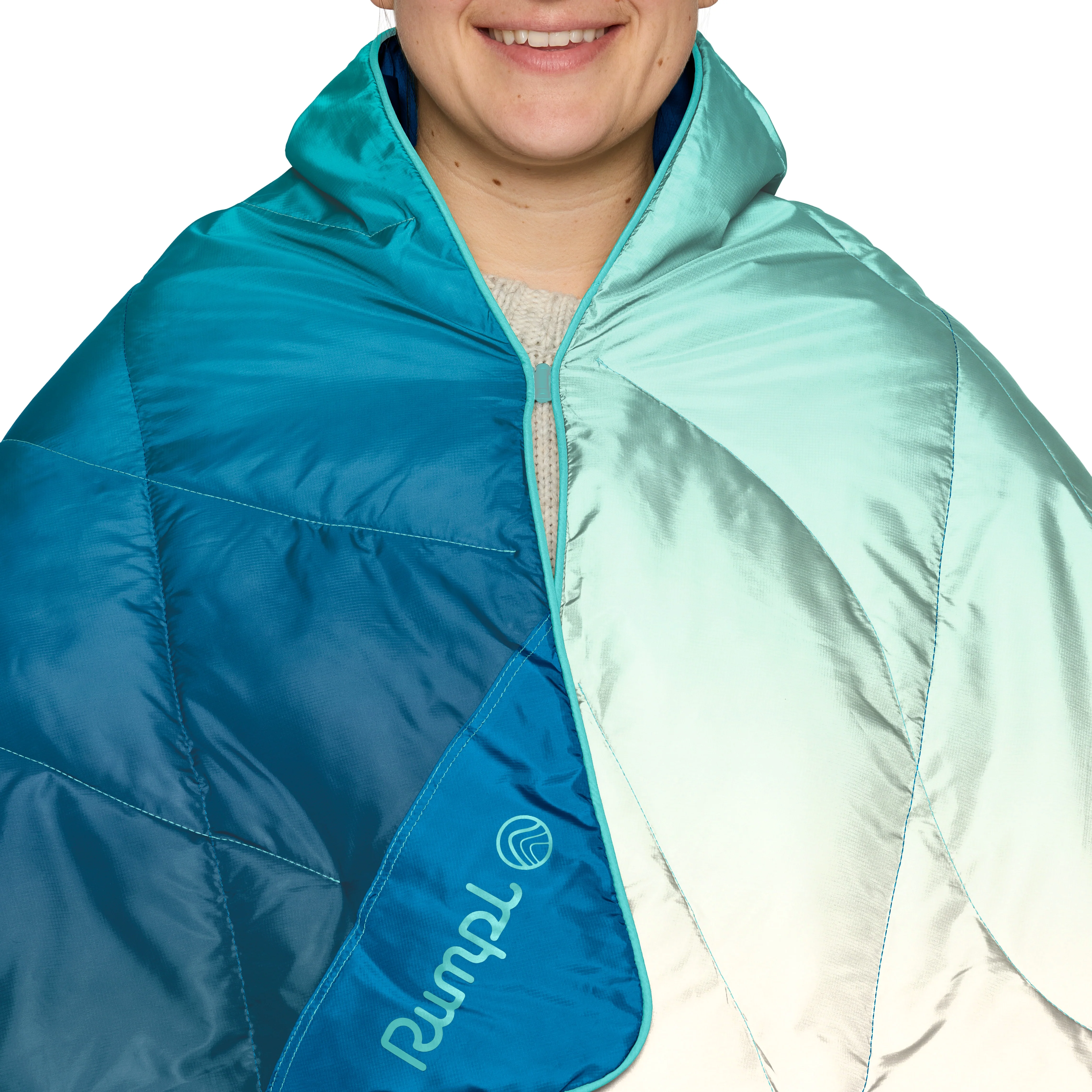 Rumpl Puffy Travel Blanket - Deep Foam Fade - Image 4