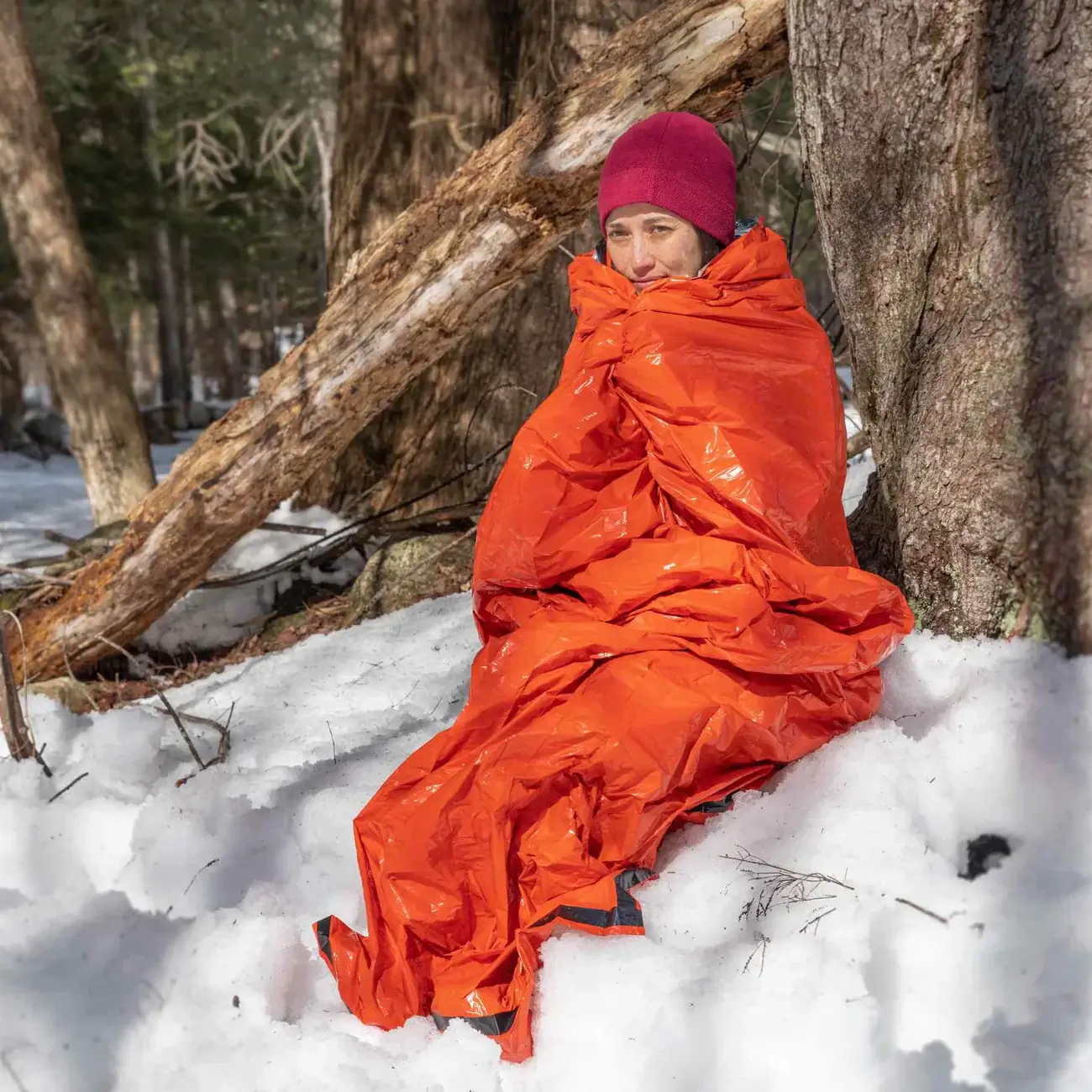 SOL Emergency Bivvy with Rescue Whistle - Orange - Image 2