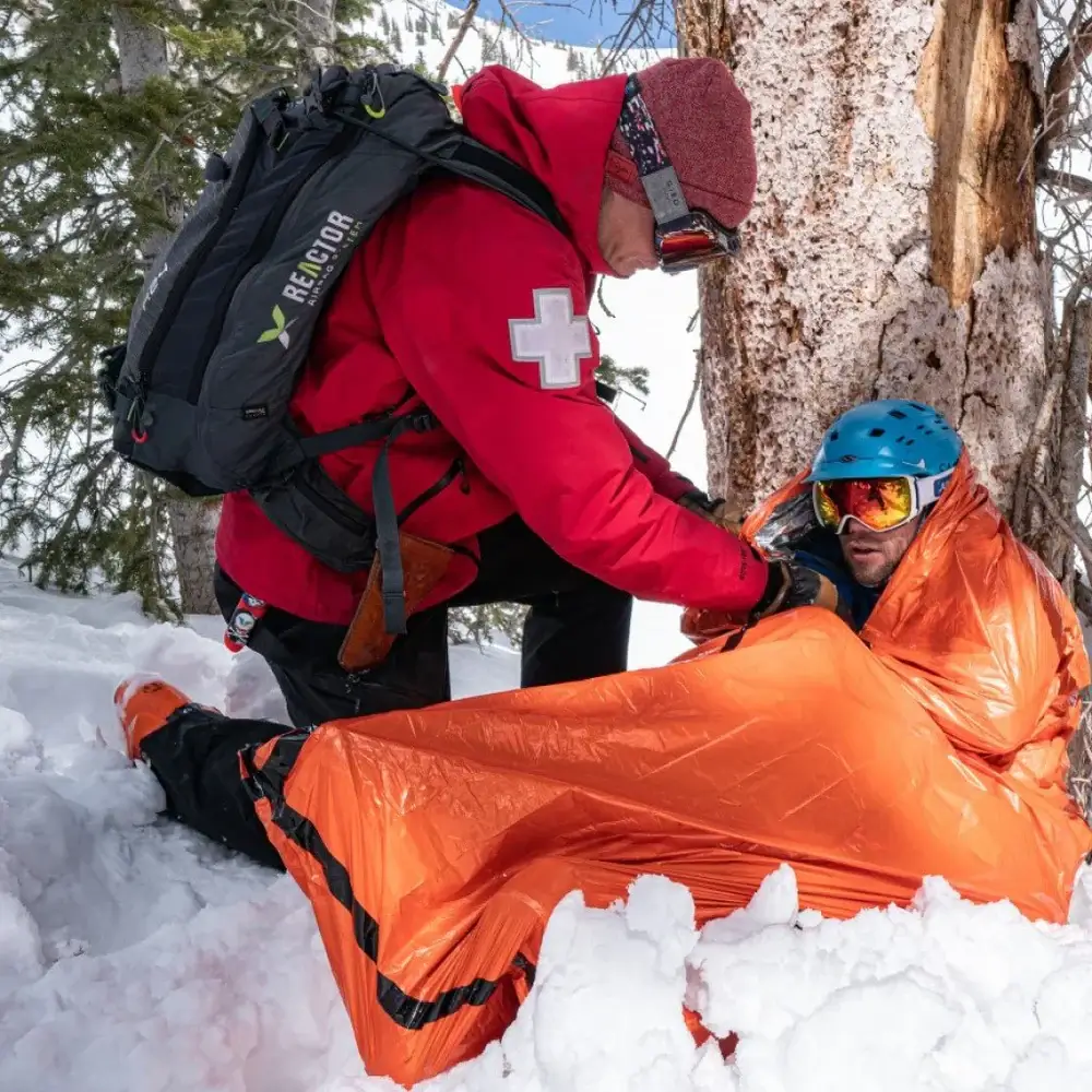SOL Emergency Bivvy with Rescue Whistle - Orange - Image 4