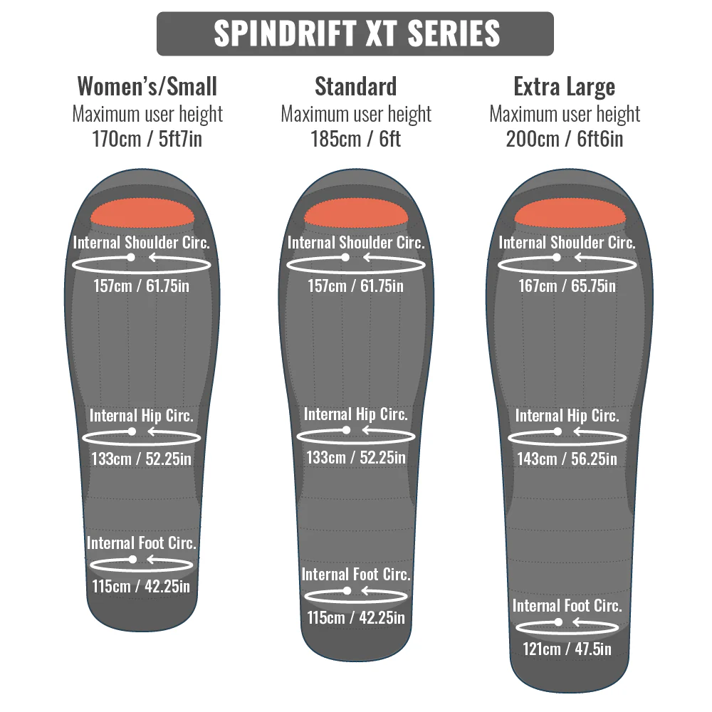 Mont Spindrift XT 850 -13°C to -19°C Down Sleeping Bag - Image 4