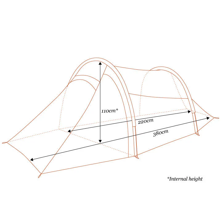 Mont Supercell Tunnel Tent Tumeric - Image 6