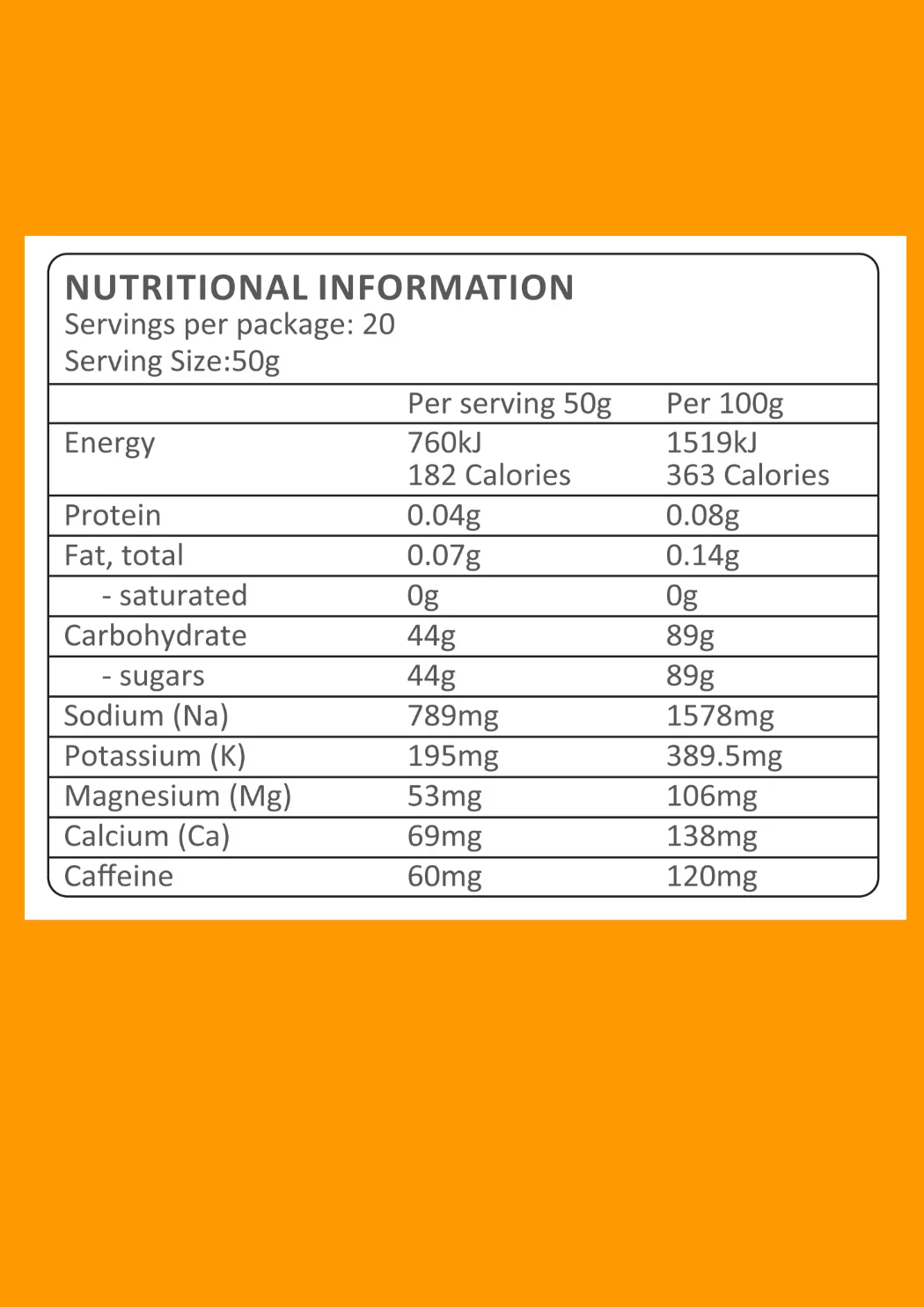 Trail Brew (1kg) Energy + Electrolytes - Image 11