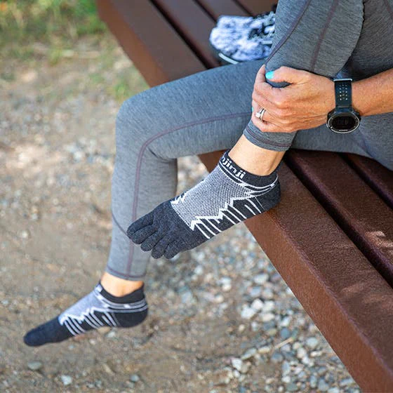 Injinji Ultra Run No-Show Wool Toe Socks - Image 3